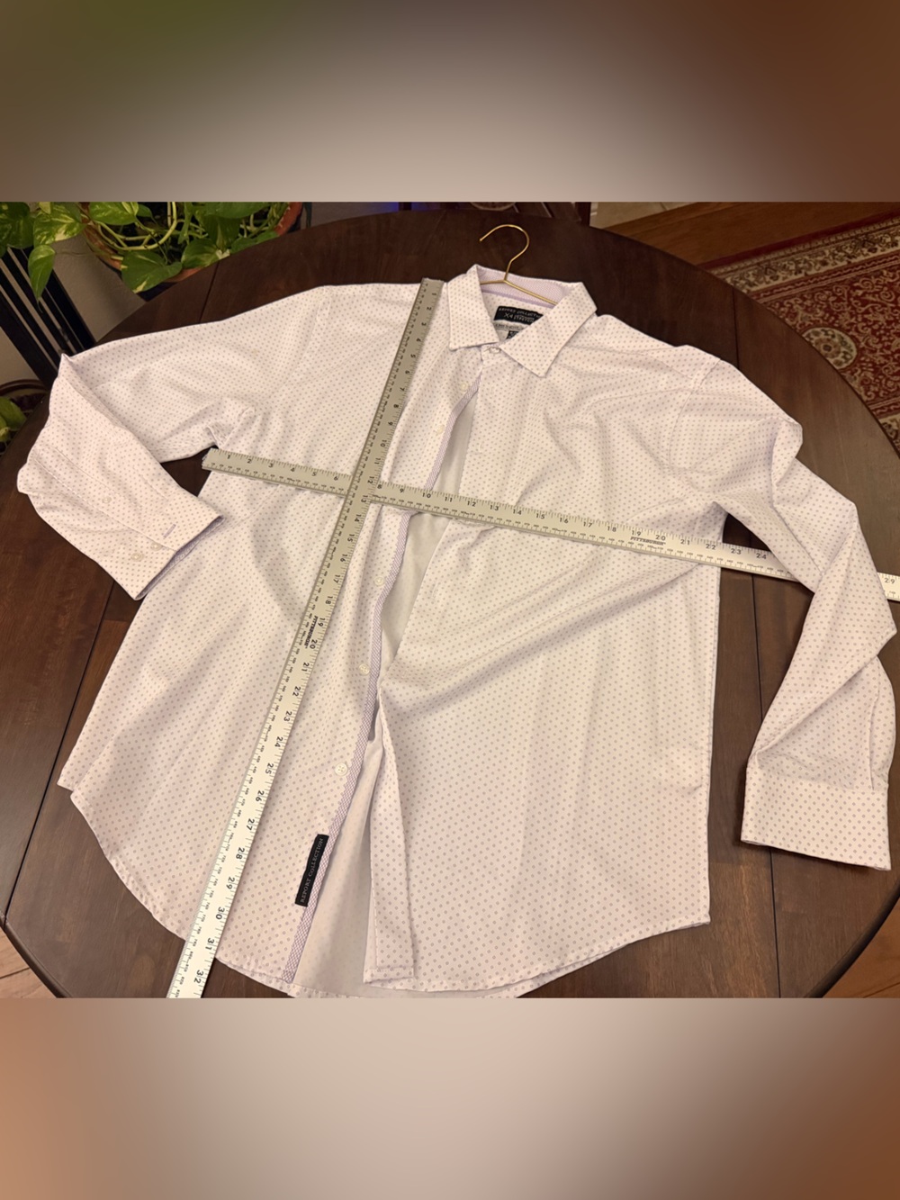Report Collection Light Pink Micro-Pattern Dress Shirt